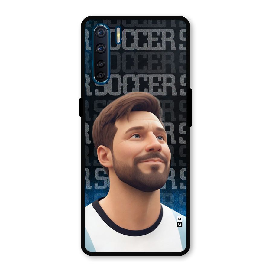 Soccer Star Smiles Metal Back Case for Oppo F15