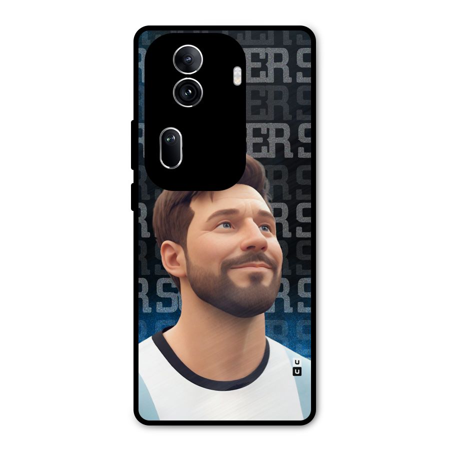 Soccer Star Smiles Metal Back Case for Oppo Reno11 Pro 5G