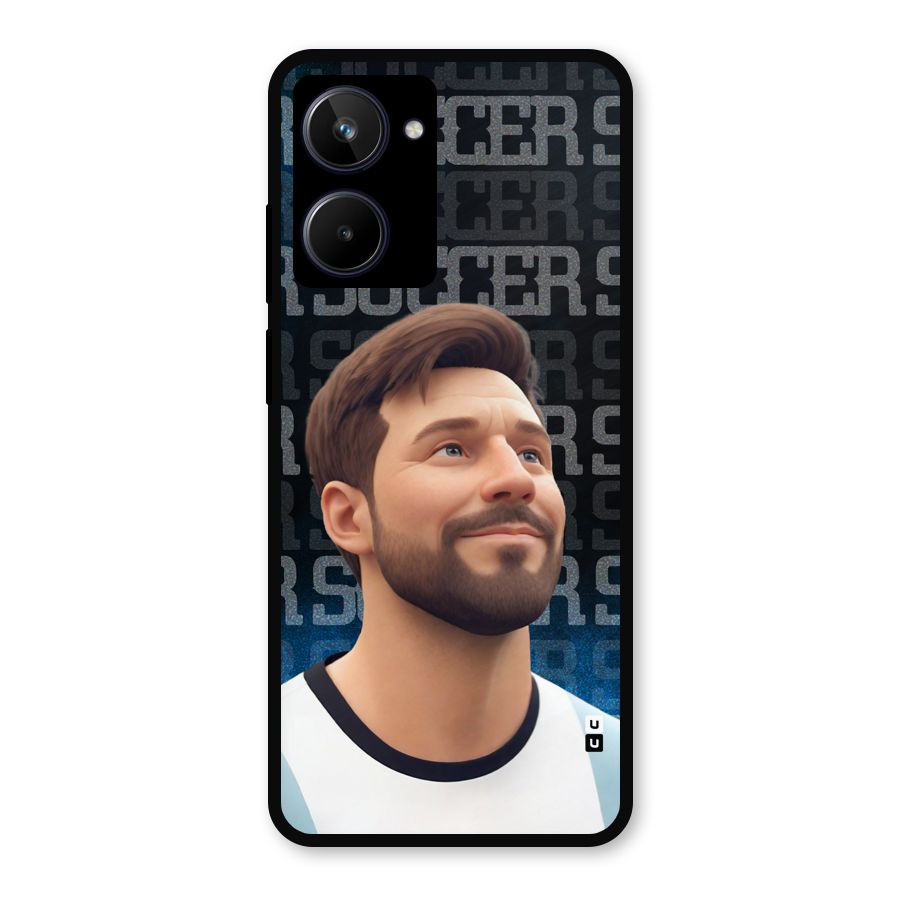 Soccer Star Smiles Metal Back Case for Realme 10