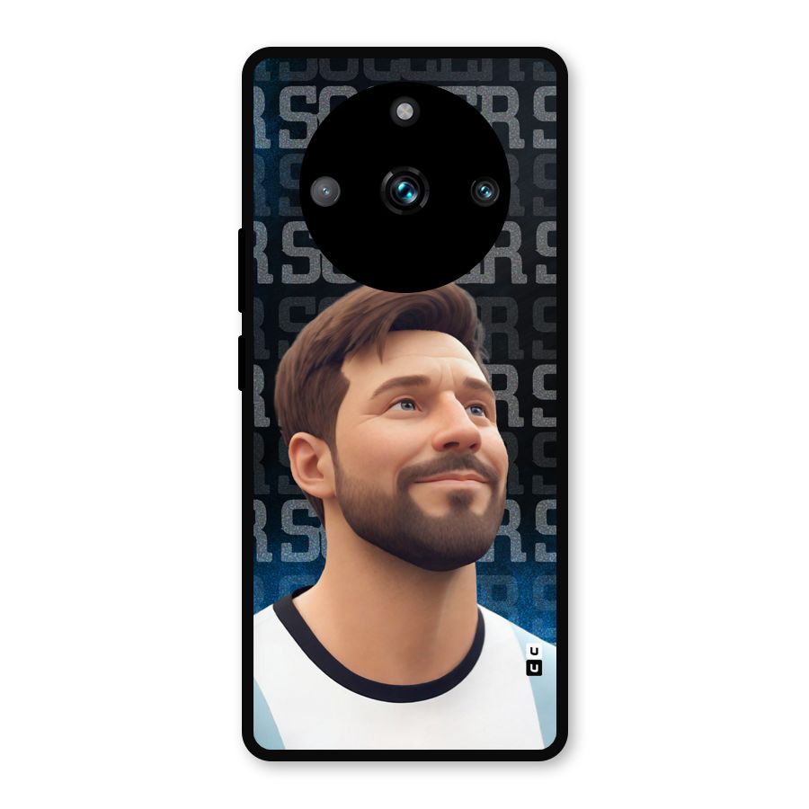 Soccer Star Smiles Metal Back Case for Realme 11 Pro Plus