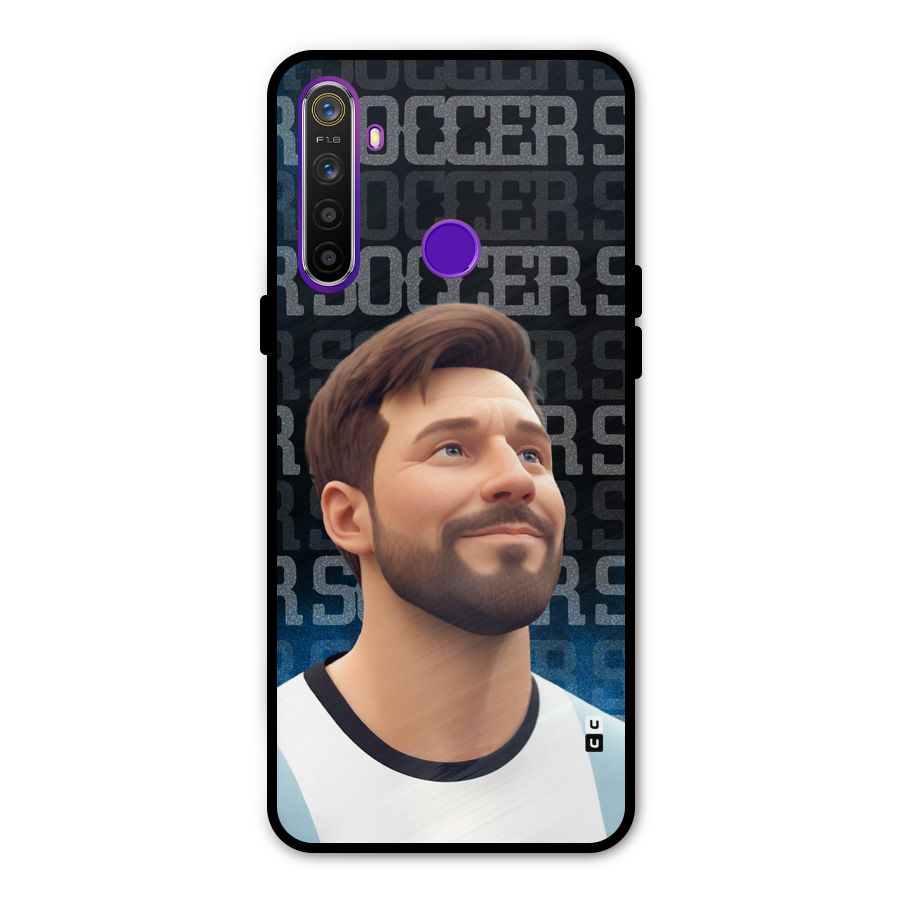Soccer Star Smiles Metal Back Case for Realme 5