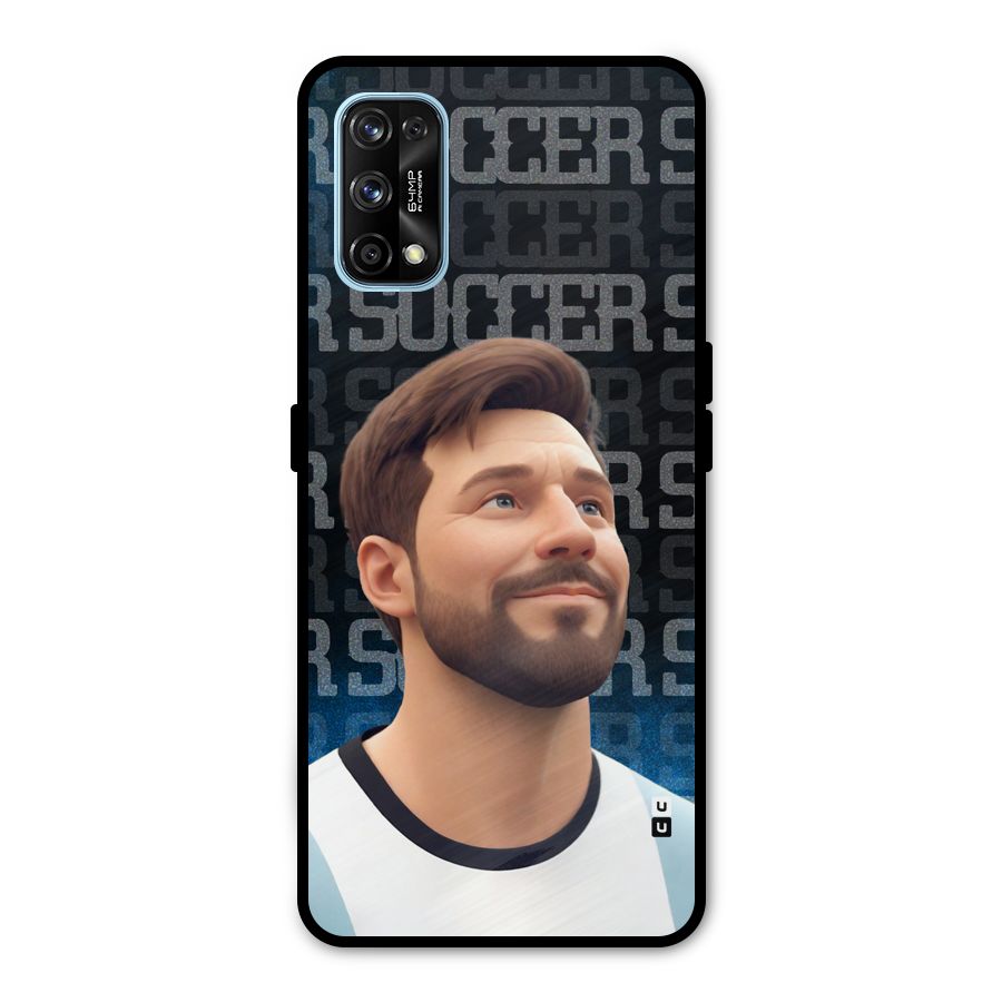 Soccer Star Smiles Metal Back Case for Realme 7 Pro