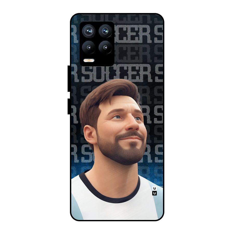 Soccer Star Smiles Metal Back Case for Realme 8