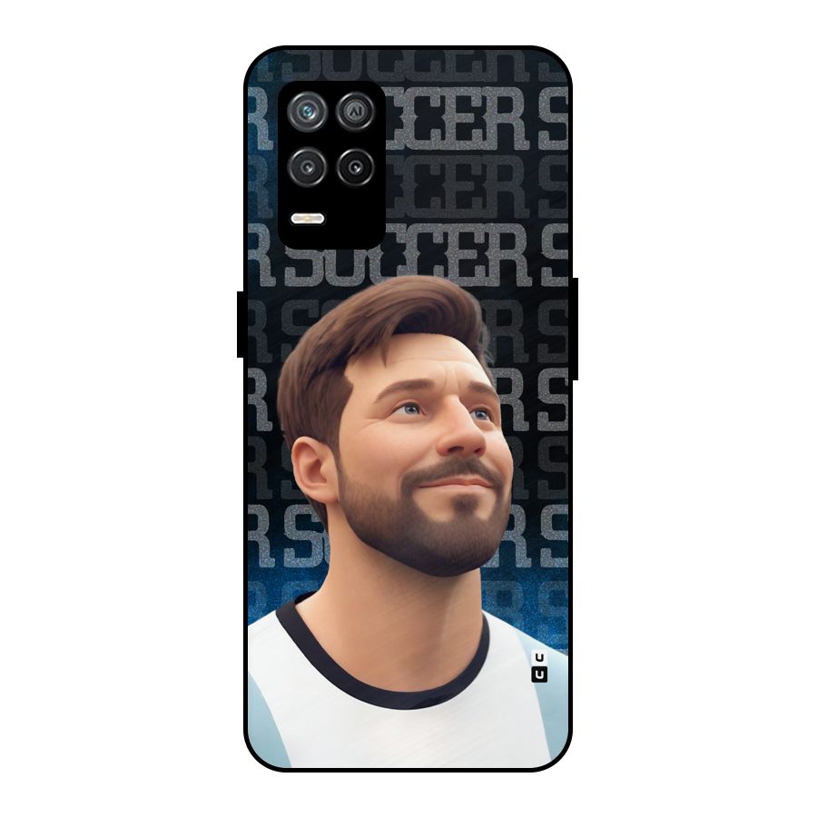 Soccer Star Smiles Metal Back Case for Realme 8 5G