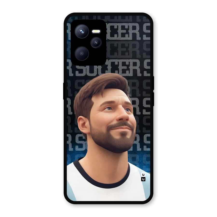 Soccer Star Smiles Metal Back Case for Realme C35