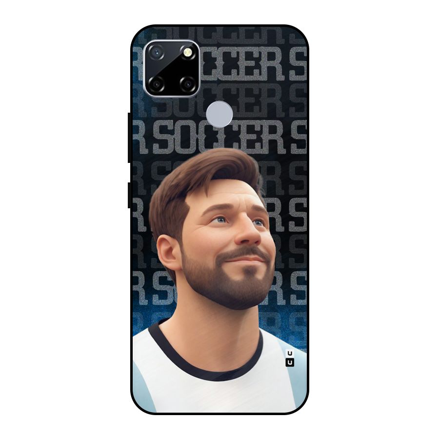 Soccer Star Smiles Metal Back Case for Realme Narzo 20