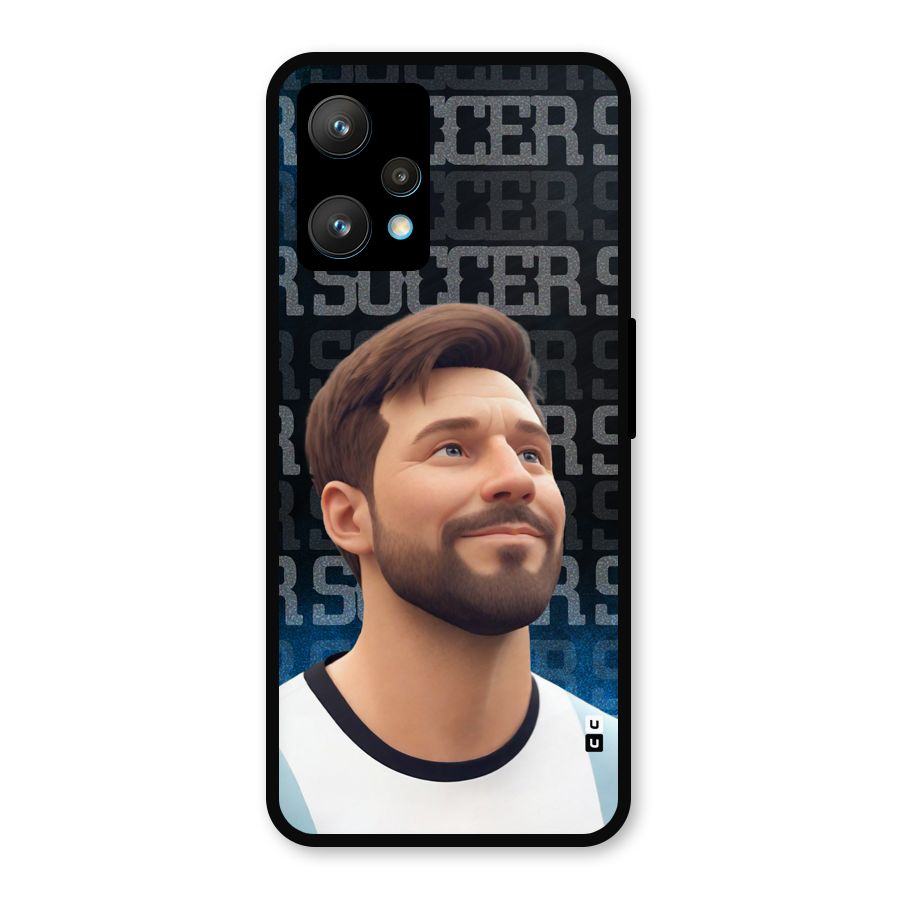 Soccer Star Smiles Metal Back Case for Realme Narzo 50 Pro