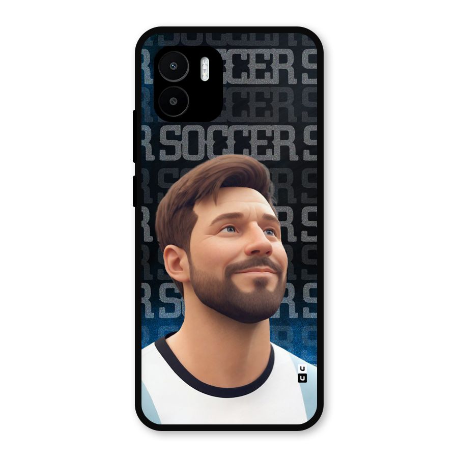 Soccer Star Smiles Metal Back Case for Redmi A1