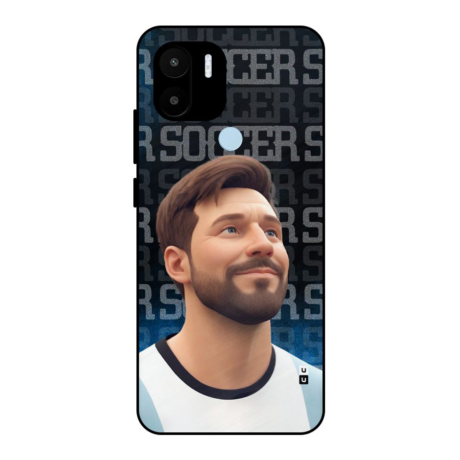 Soccer Star Smiles Metal Back Case for Redmi A1 Plus