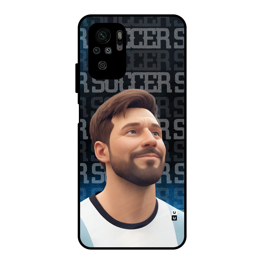 Soccer Star Smiles Metal Back Case for Redmi Note 11 SE