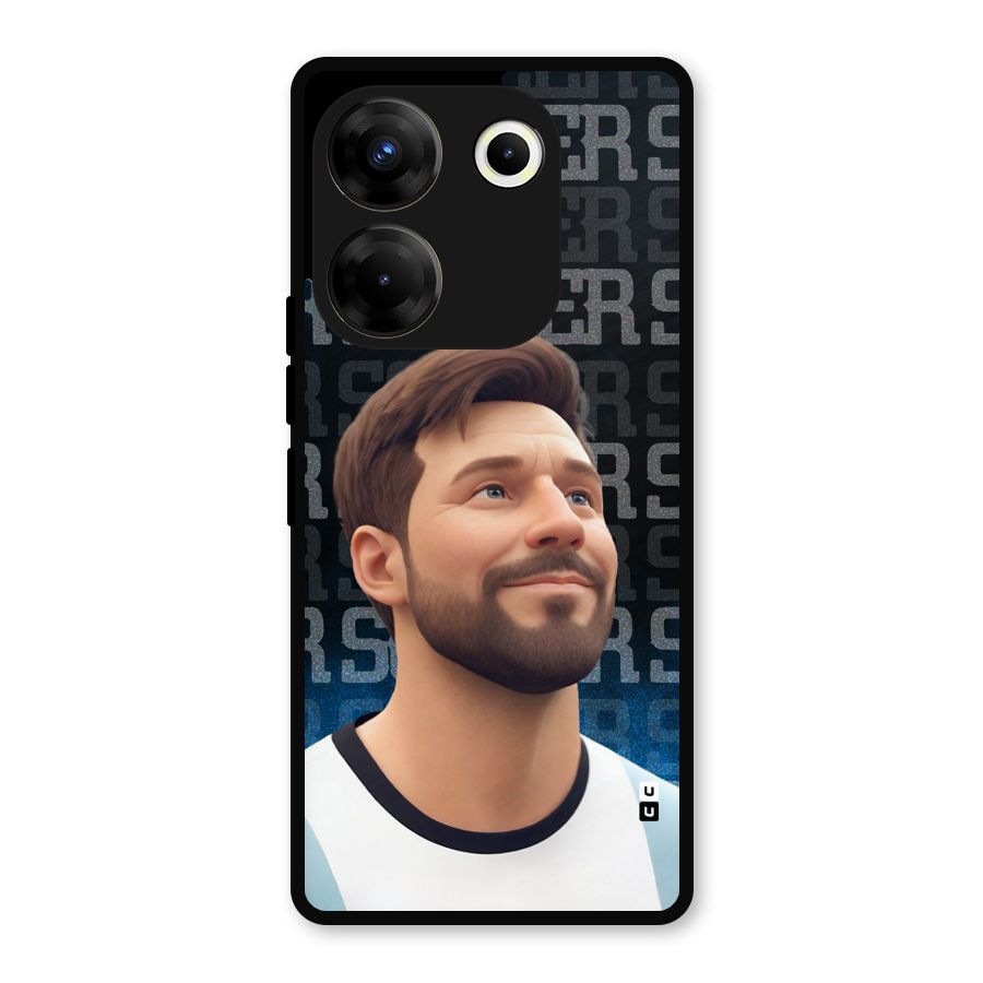 Soccer Star Smiles Metal Back Case for Tecno Camon 20 Pro