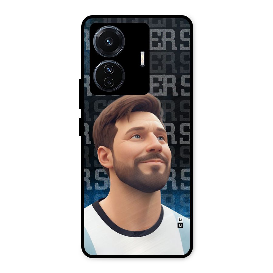 Soccer Star Smiles Metal Back Case for Vivo T1 Pro