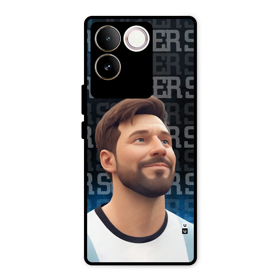 Soccer Star Smiles Metal Back Case for Vivo T2 Pro