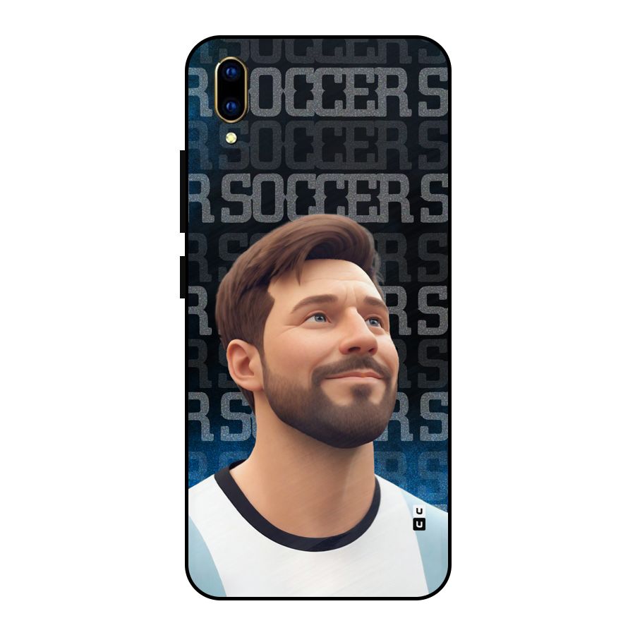 Soccer Star Smiles Metal Back Case for Vivo V11 Pro