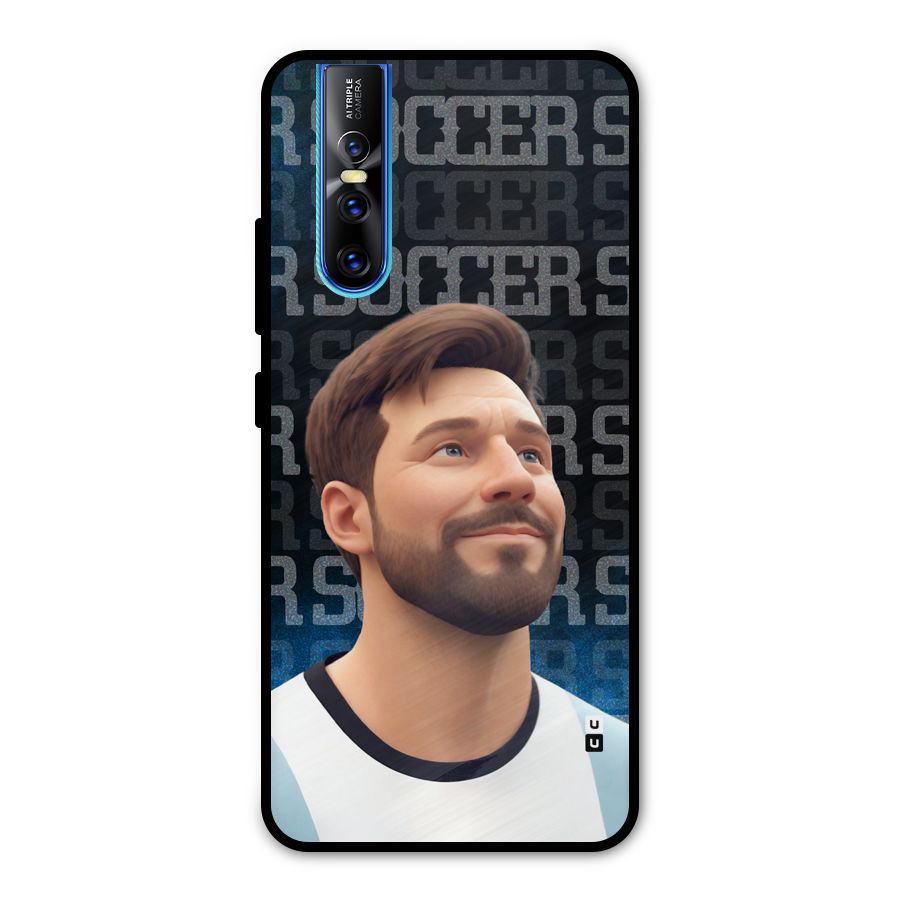 Soccer Star Smiles Metal Back Case for Vivo V15 Pro