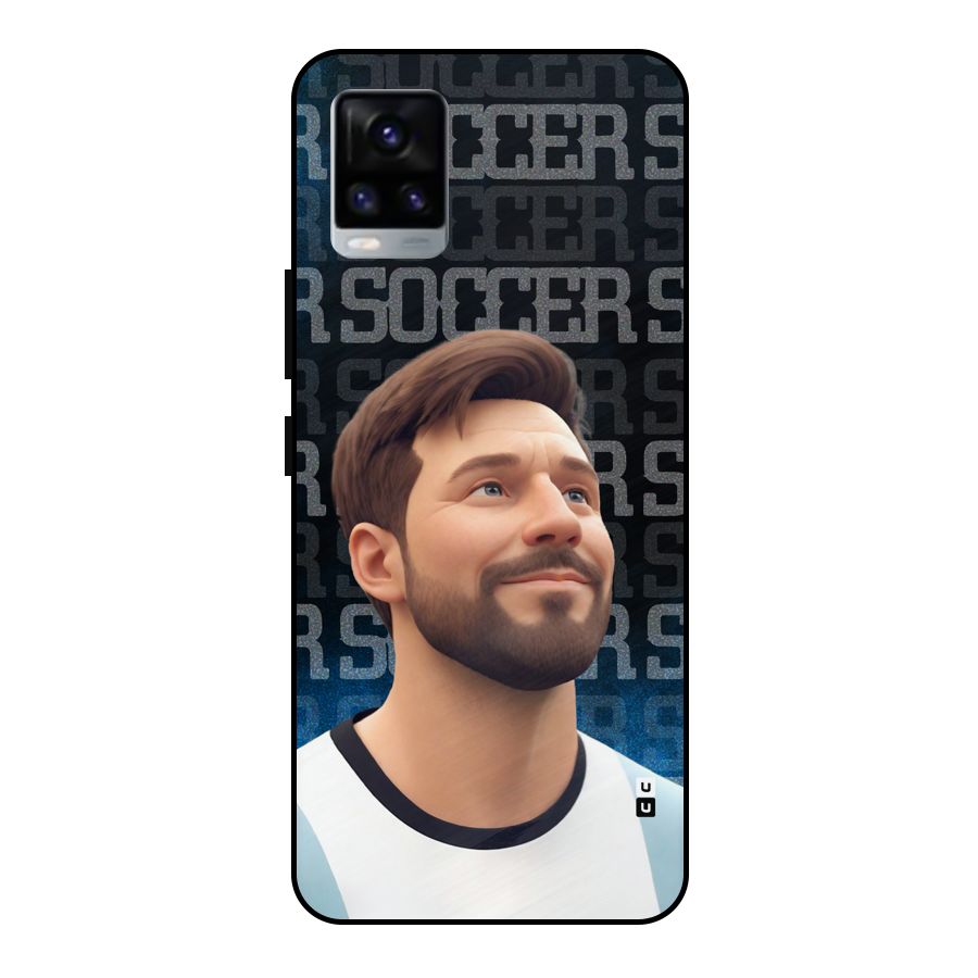 Soccer Star Smiles Metal Back Case for Vivo V20 2021