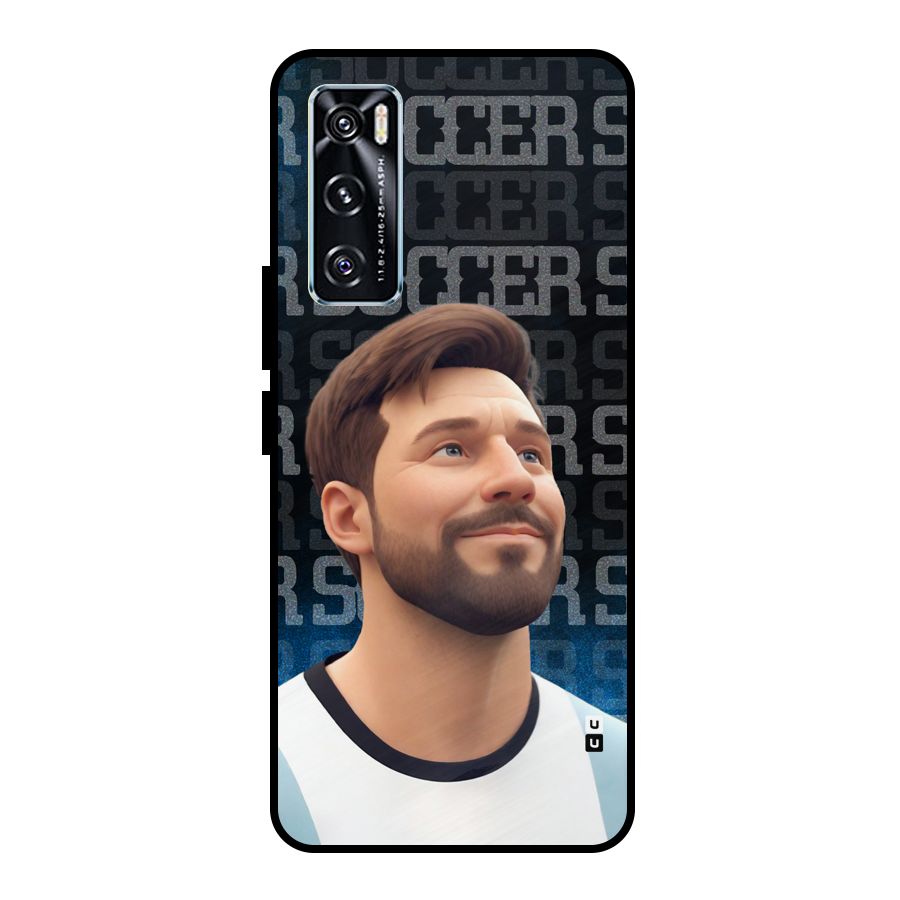 Soccer Star Smiles Metal Back Case for Vivo V20 SE