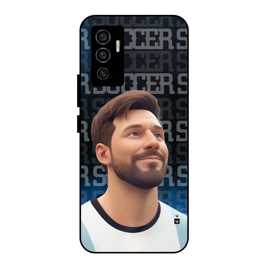 Soccer Star Smiles Metal Back Case for Vivo V23e