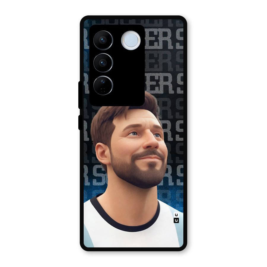 Soccer Star Smiles Metal Back Case for Vivo V27