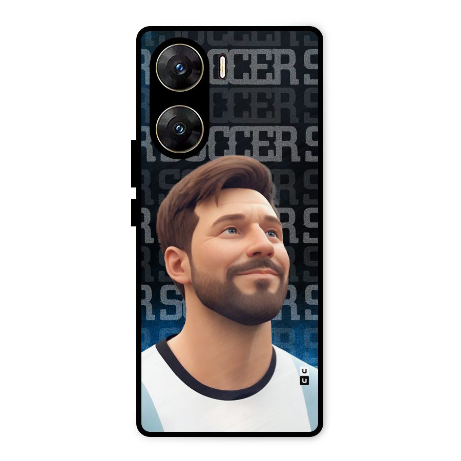 Soccer Star Smiles Metal Back Case for Vivo V29e