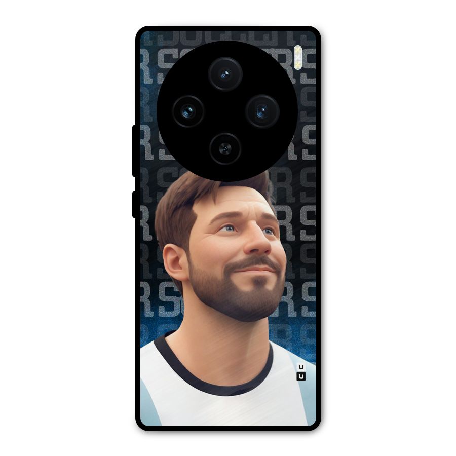 Soccer Star Smiles Metal Back Case for Vivo X100
