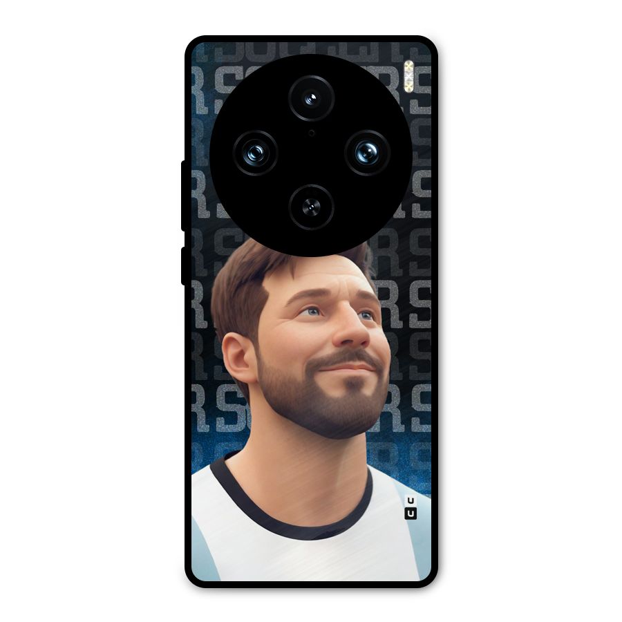 Soccer Star Smiles Metal Back Case for Vivo X100 Pro