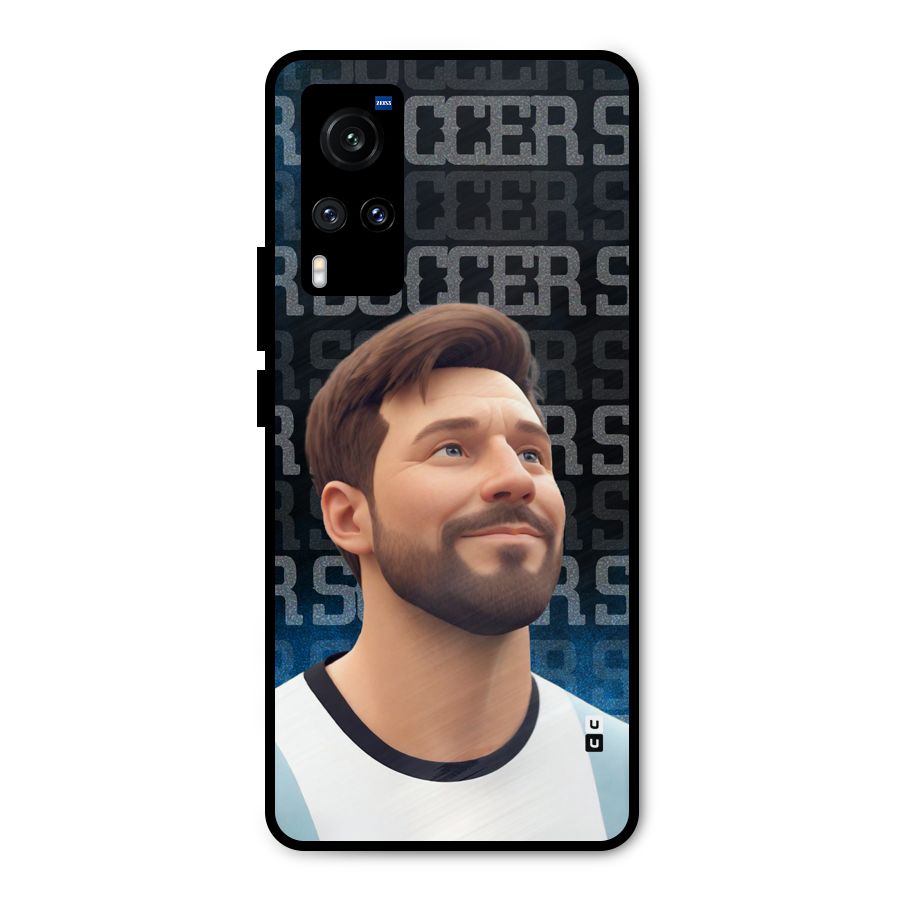 Soccer Star Smiles Metal Back Case for Vivo X60