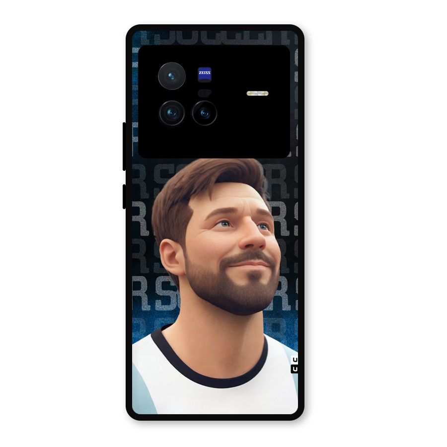 Soccer Star Smiles Metal Back Case for Vivo X80