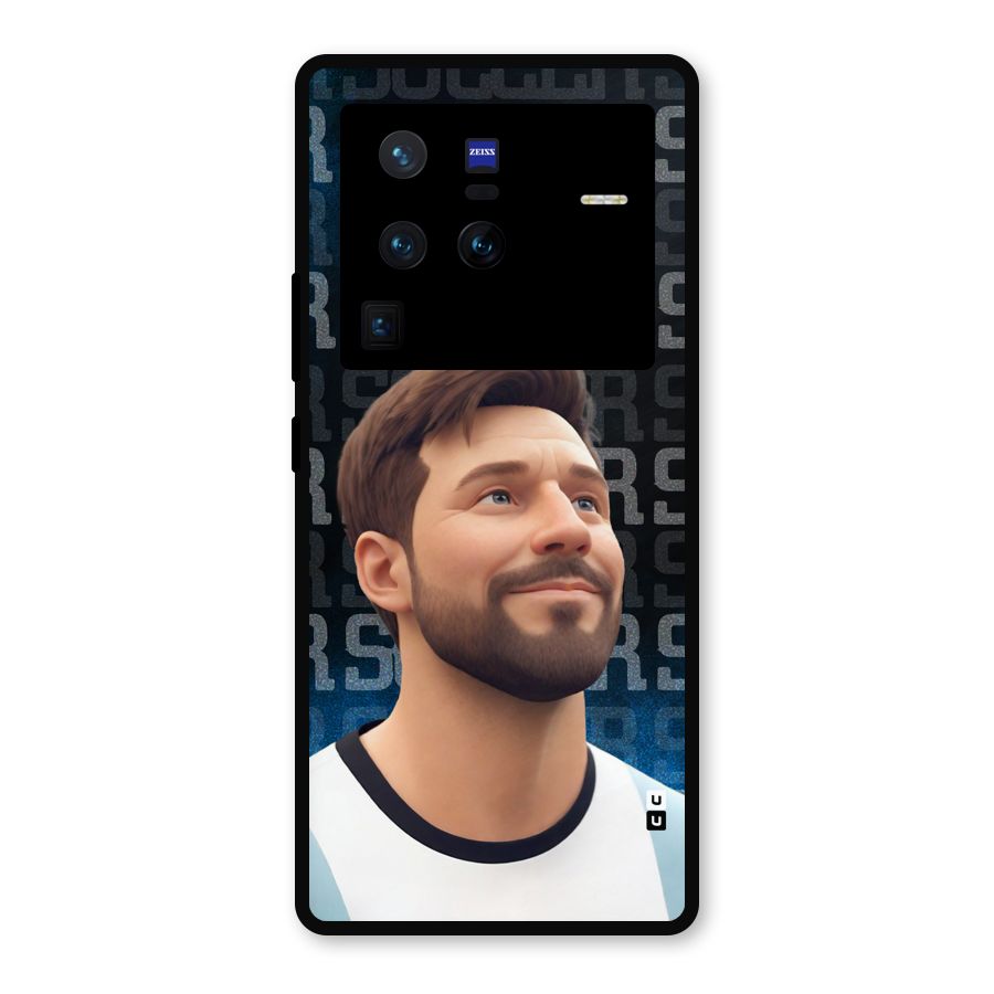 Soccer Star Smiles Metal Back Case for Vivo X80 Pro