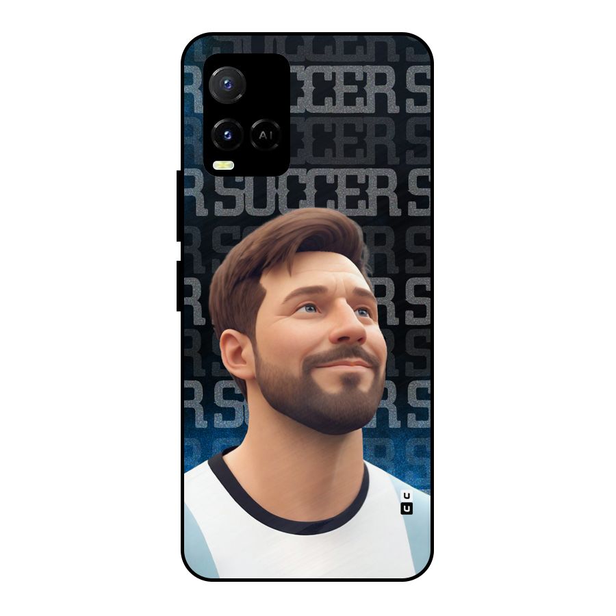 Soccer Star Smiles Metal Back Case for Vivo Y21
