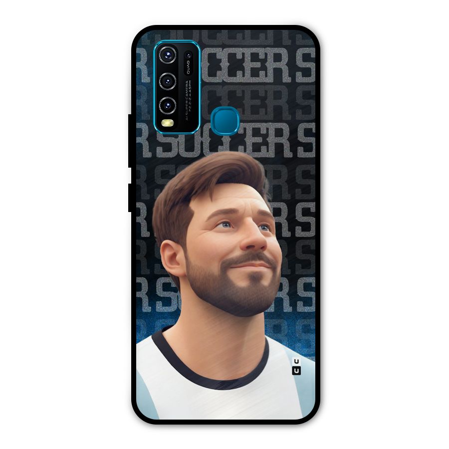 Soccer Star Smiles Metal Back Case for Vivo Y30