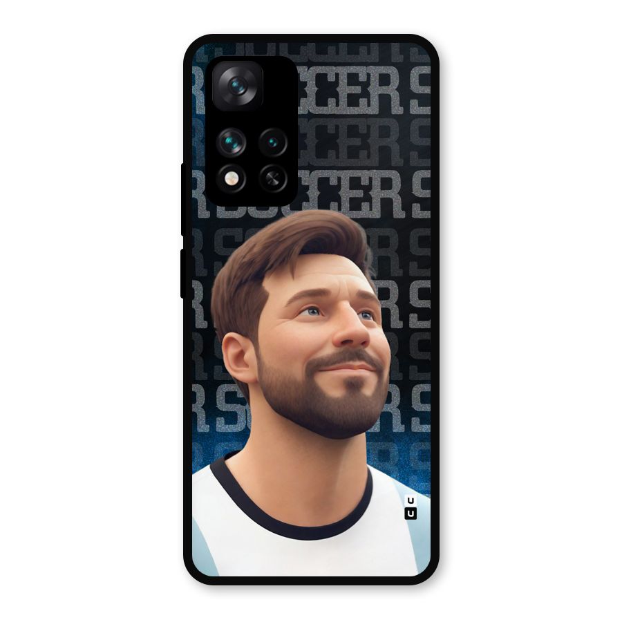 Soccer Star Smiles Metal Back Case for Xiaomi 11i Hypercharge 5G