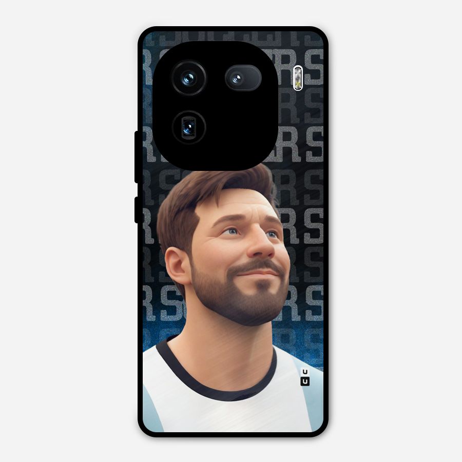 Soccer Star Smiles Metal Back Case for iQOO 12