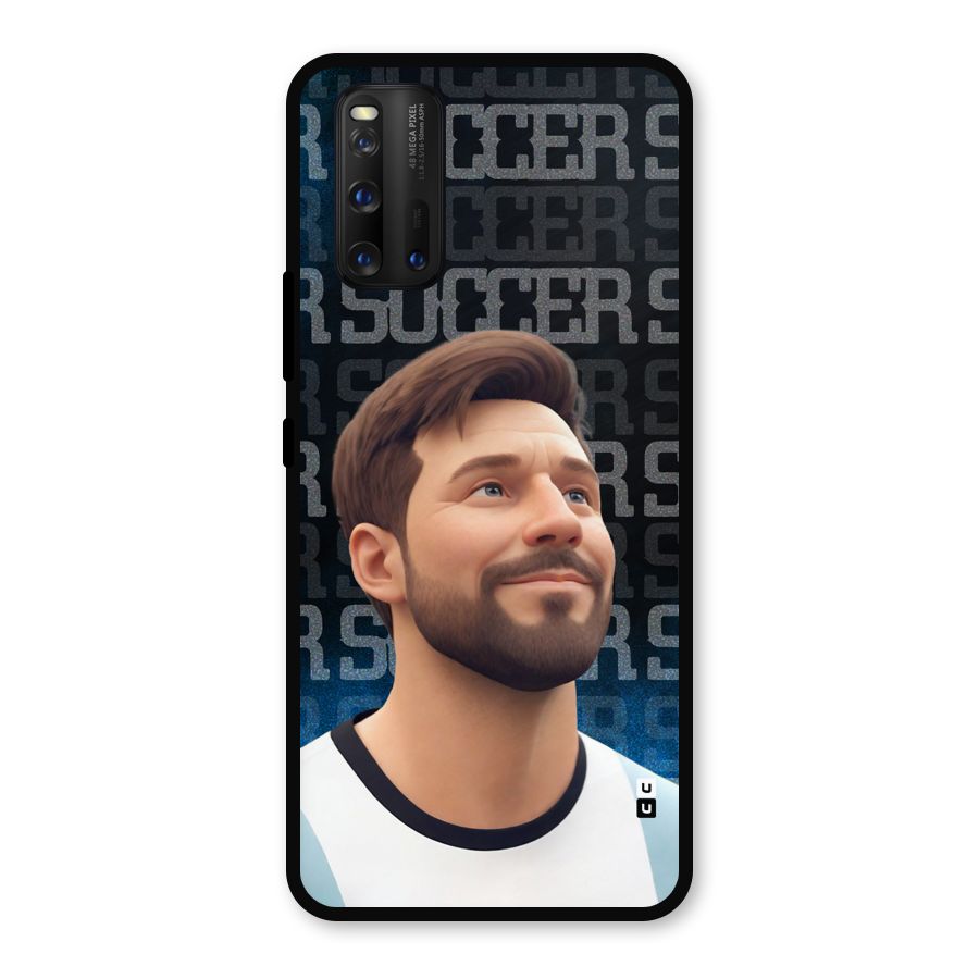 Soccer Star Smiles Metal Back Case for iQOO 3