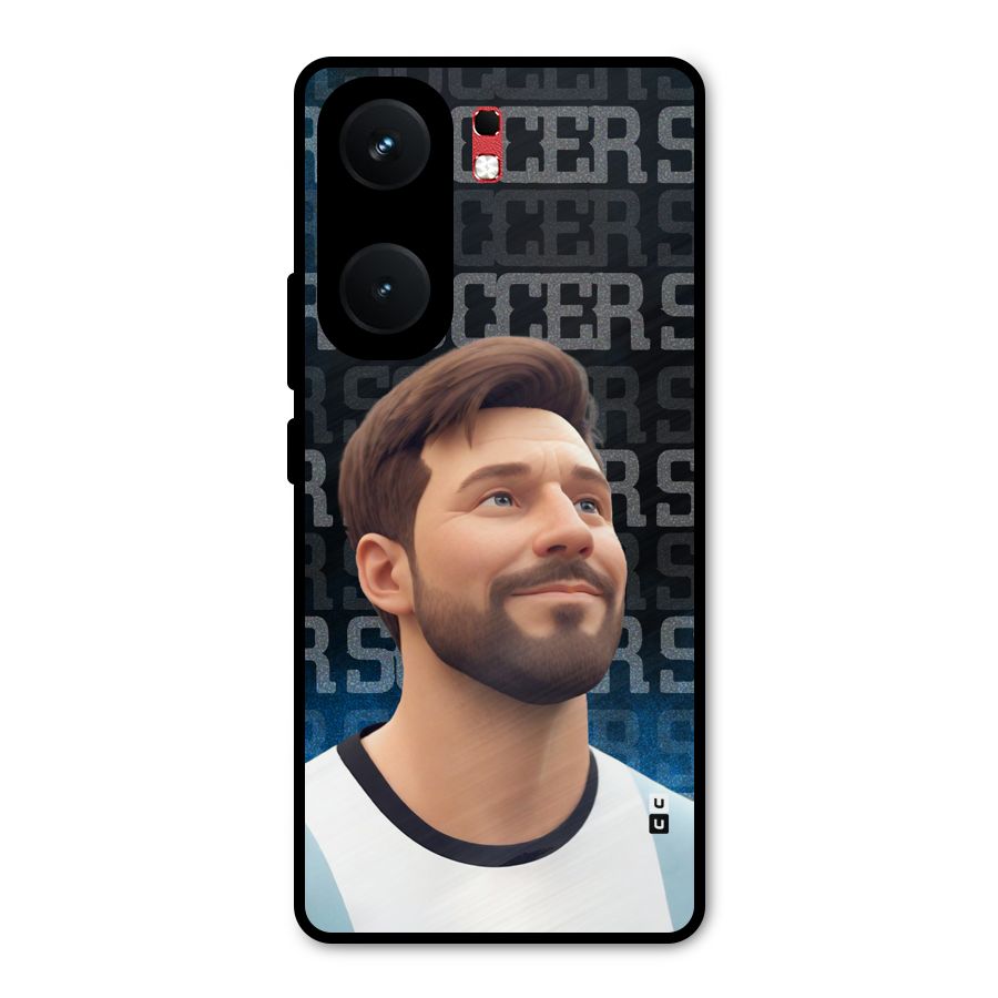 Soccer Star Smiles Metal Back Case for iQOO Neo 9 Pro