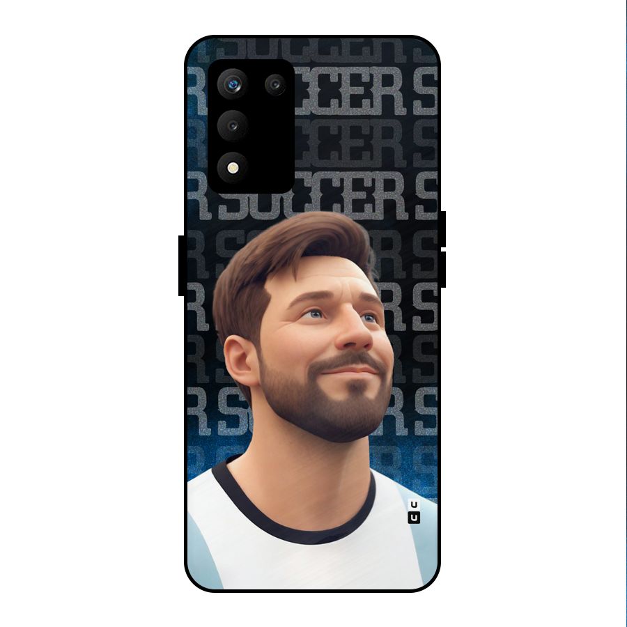 Soccer Star Smiles Metal Back Case for realme 9 5G SE
