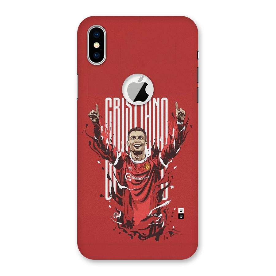 Soccer Star Victory Back Case for iPhone X Logo Cut