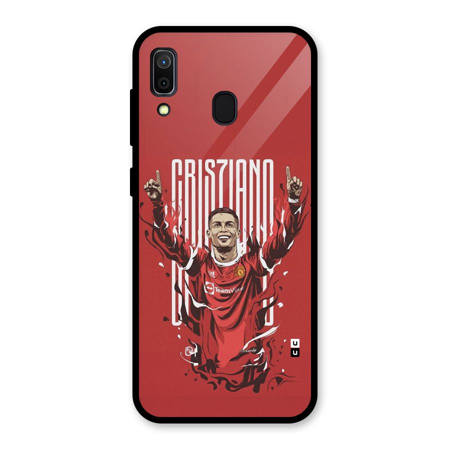 Soccer Star Victory Glass Back Case for Galaxy A30