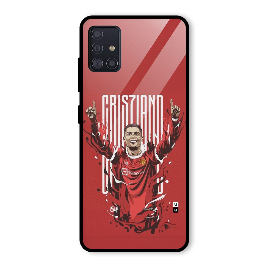 Soccer Star Victory Glass Back Case for Galaxy A51