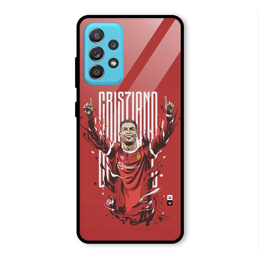 Soccer Star Victory Glass Back Case for Galaxy A52s 5G