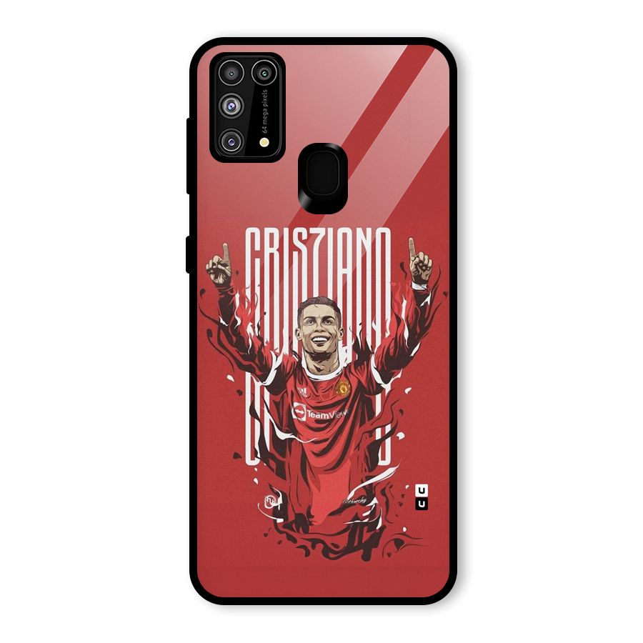 Soccer Star Victory Glass Back Case for Galaxy F41