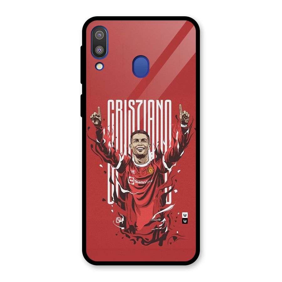 Soccer Star Victory Glass Back Case for Galaxy M20