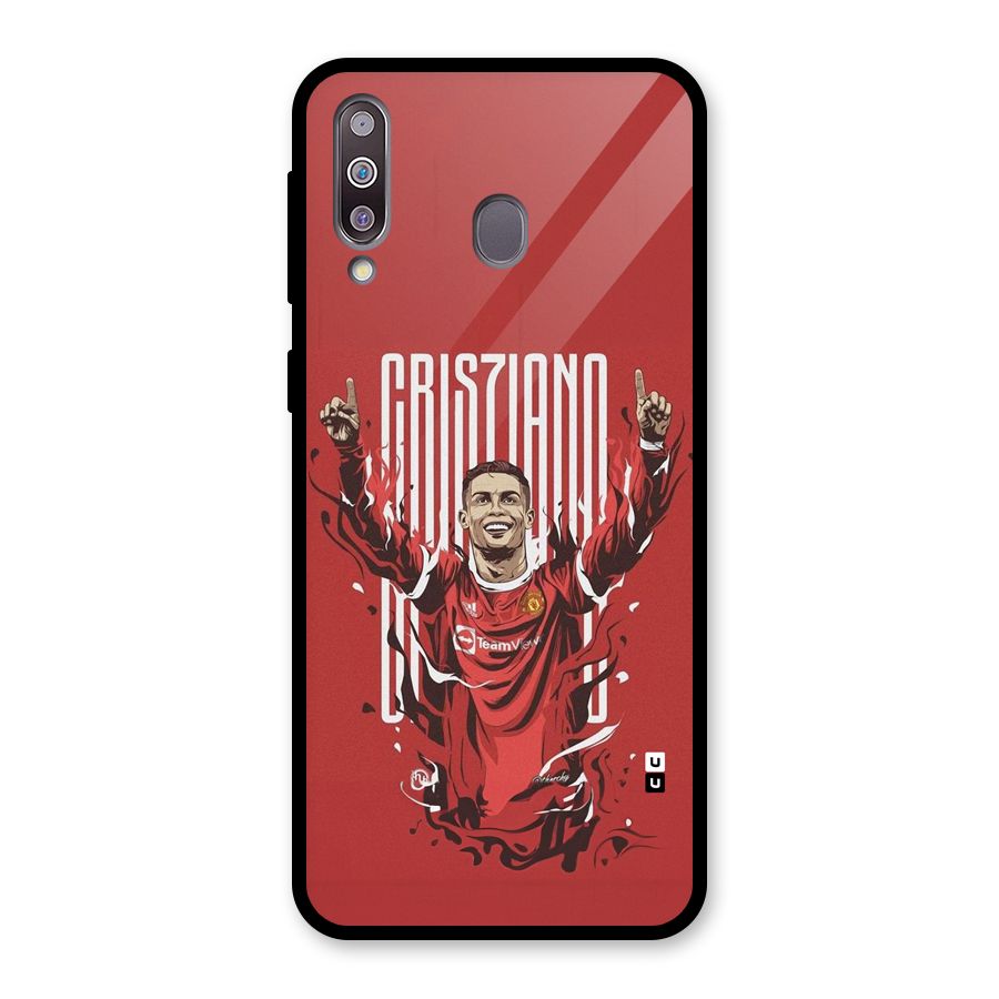Soccer Star Victory Glass Back Case for Galaxy M30