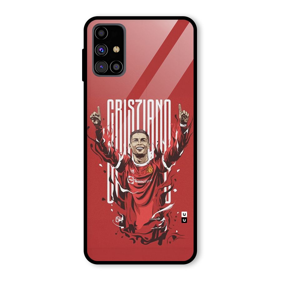 Soccer Star Victory Glass Back Case for Galaxy M31s
