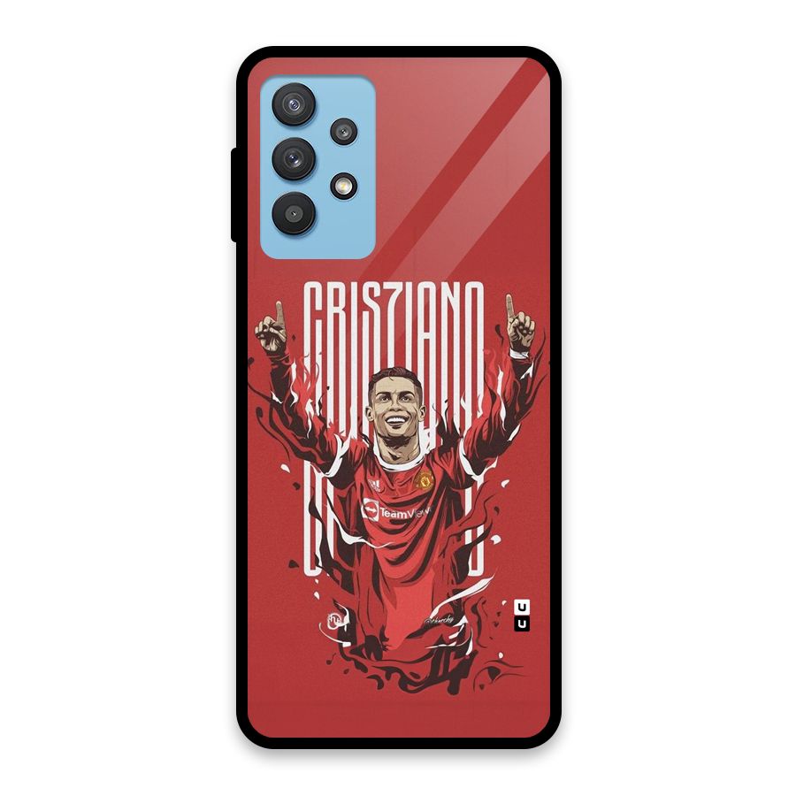 Soccer Star Victory Glass Back Case for Galaxy M32 5G