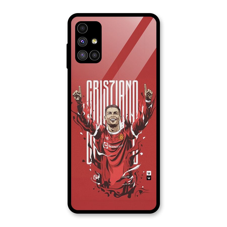 Soccer Star Victory Glass Back Case for Galaxy M51