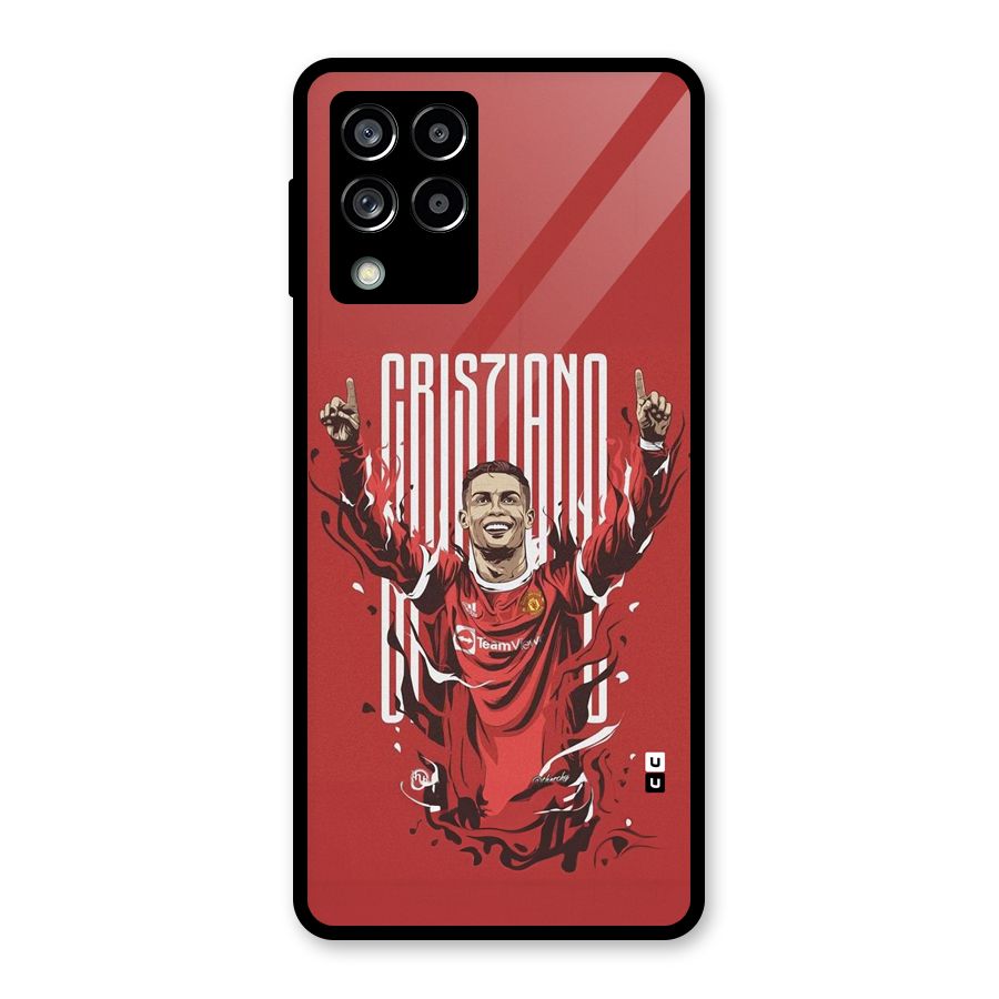 Soccer Star Victory Glass Back Case for Galaxy M53 5G