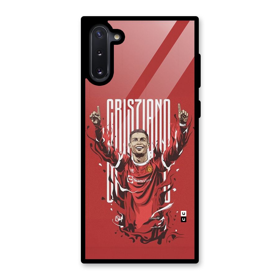 Soccer Star Victory Glass Back Case for Galaxy Note 10