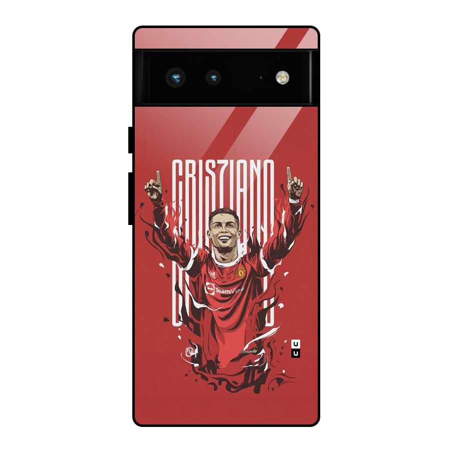 Soccer Star Victory Glass Back Case for Google Pixel 6