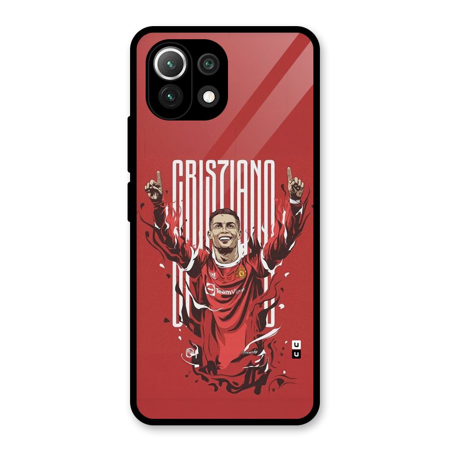 Soccer Star Victory Glass Back Case for Mi 11 Lite